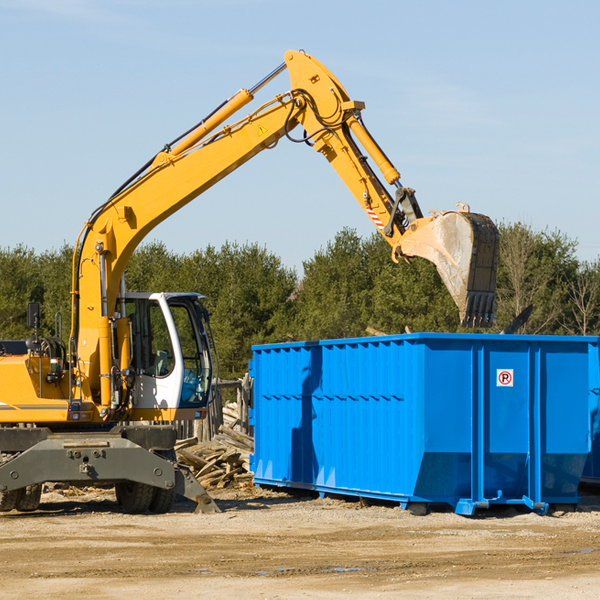 what size residential dumpster rentals are available in King